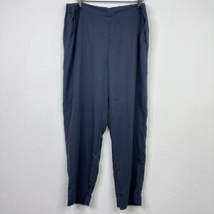 Pure‎ Jill Pants Womens L Blue Elastic Waist Pullon Casual Career Coastal Boho